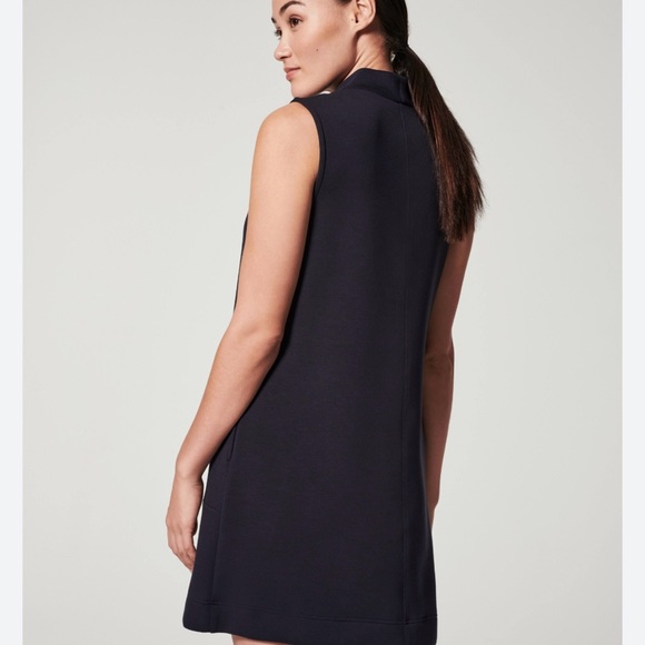 Spanx Air Essentials mock neck dress sz L EUC white / cream - Picture 3 of 7